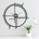 Round Large Line Metal Wall Clock