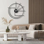 Round Line Metal Wall Clock