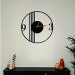 Round Minimalist Metal Wall Clock