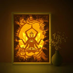 Shiva Silhouette Shadow Light Box