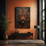 Tiger Abstract Canvas Wall Art