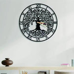 Tree of Life Metal Wall Clock