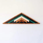 Triangle Wooden Wall Art (Green)