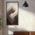 Geometric Hanging Wooden Wall Art / Abstract Hanging Wooden Wall Art WWA-386