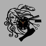 Beauty Salon Metal Wall Clock