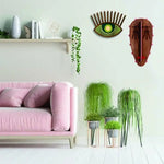 Wall Mask For Living Room Pink