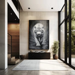 White Tiger Canvas Wall Art