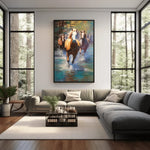 Wild Horses Canvas Wall Art