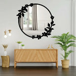 Wildflowers Metal Wall Mirror