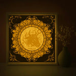 Zodiac Signs Taurus Shadow Light Box